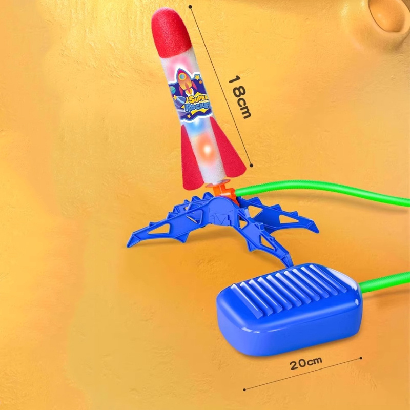 子供用高飛行ロケットランチャーおもちゃ 光るEVAフォームジ - Kids Outdoor Jumping Toys のレビューと価格