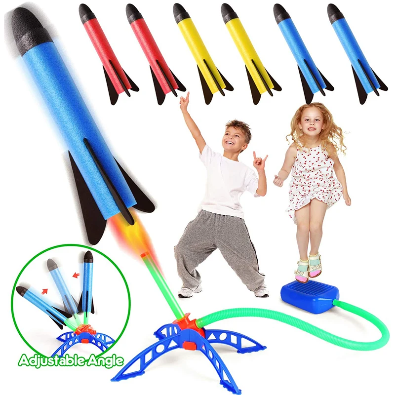 子供用屋外ロケットフットポンプ、屋外空気圧式ロケットスーツジ - Kids Outdoor Jumping Toys のレビューと価格