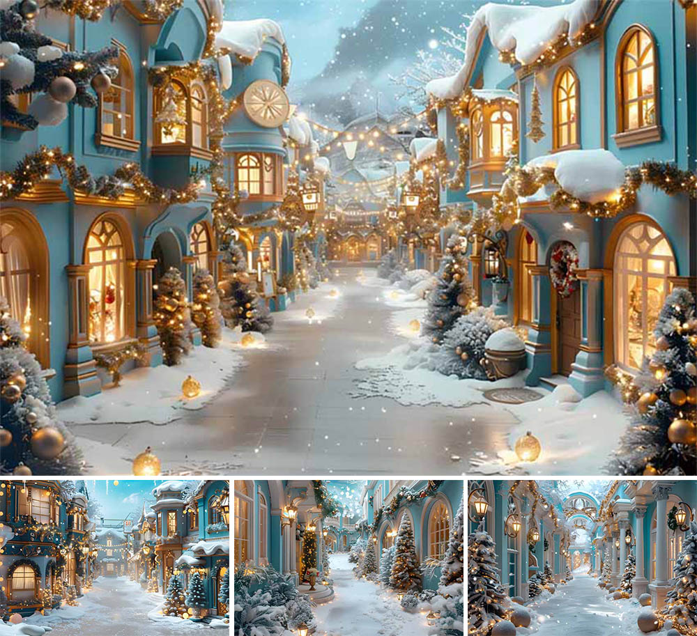 Mehofond-クリスマスの雪のストリート写真の背景,冬の - Kids Outdoor Treehouse のレビューと価格