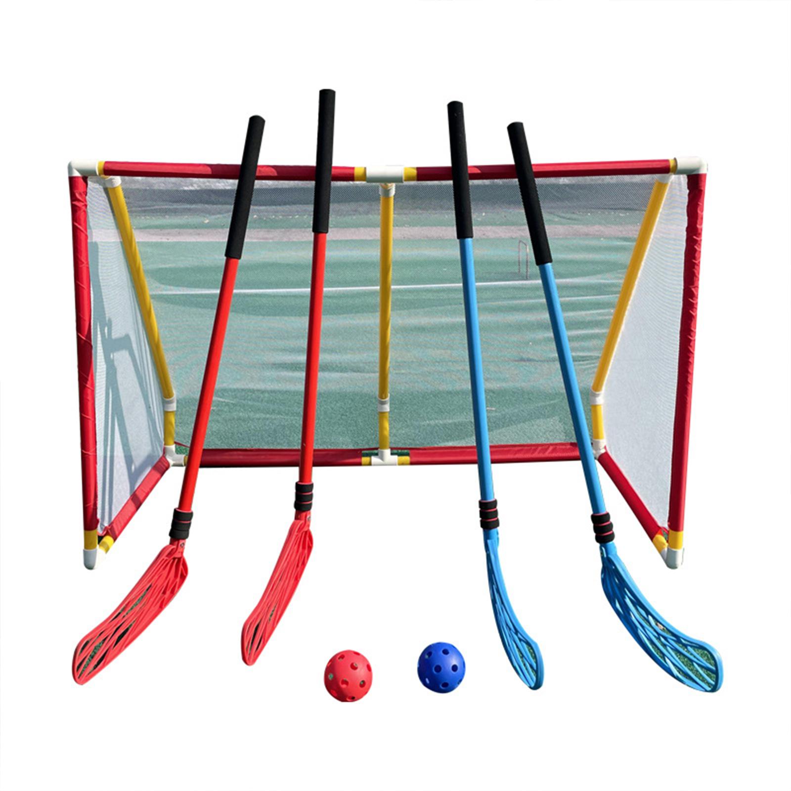子供用ホッケーゲームスターターセット プラスチック製37.4 - Kids Outdoor Hockey Set のレビューと価格