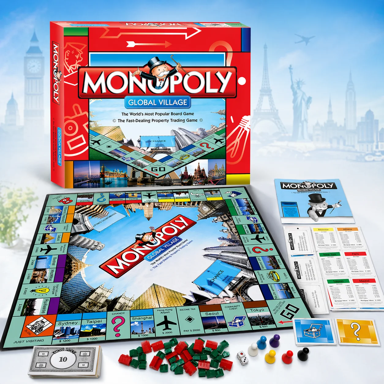 プレミアム モノポリー グローバル ヴィレッジ ボードゲーム - Hasbro Game Monopoly のレビューと価格